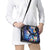 Hawaiian Lei Day Plumeria Humpback Whales Shoulder Handbag Polynesian Art Vibrant Starry Nebula Style