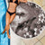 Hawaiian Lei Day Plumeria Humpback Whales Beach Blanket Polynesian Art Vibrant Starry Nebula Grayscale Style