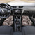 Hawaiian Lei Day Plumeria Humpback Whales Car Mats Polynesian Art Vibrant Starry Nebula Grayscale Style