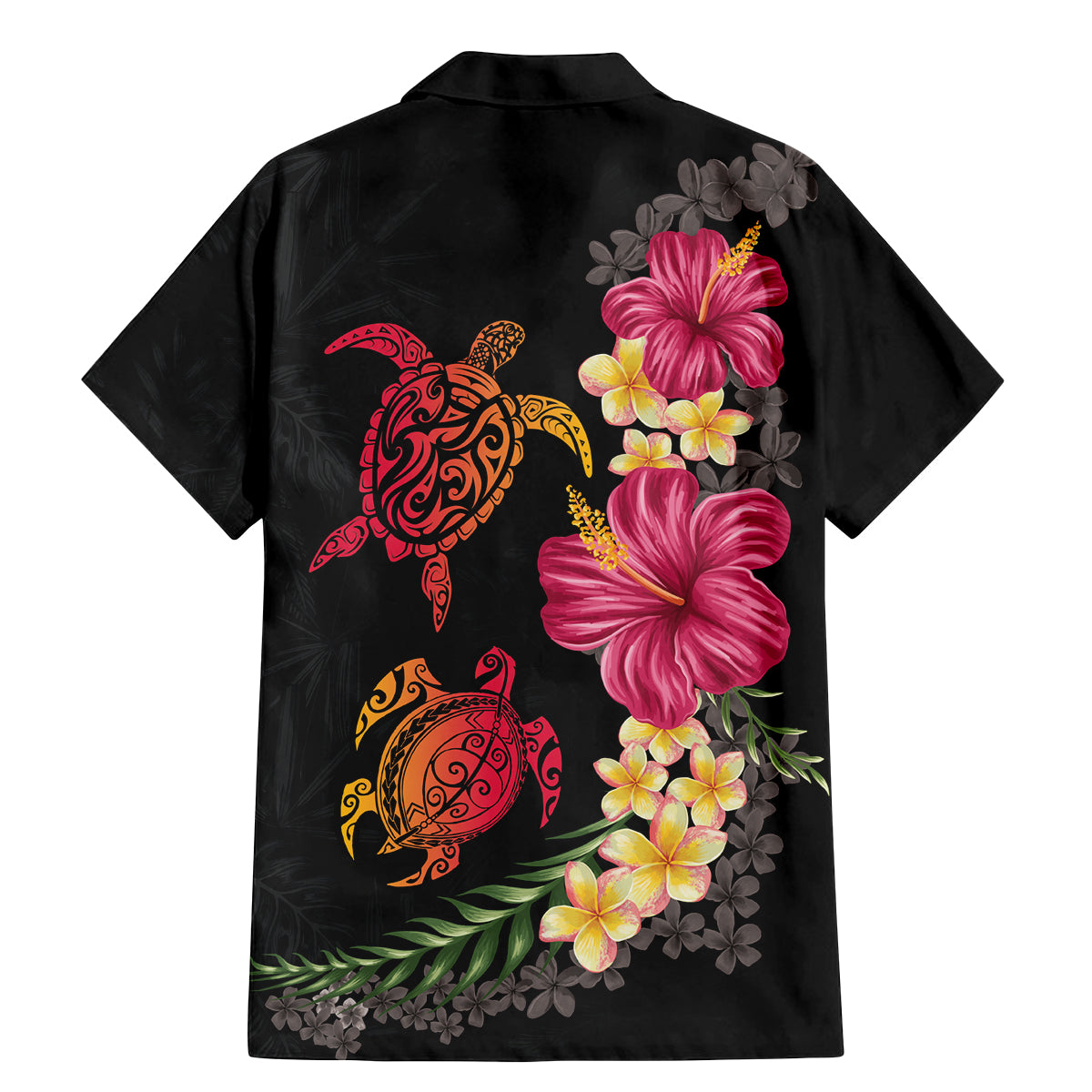 Hawaiian Flower and Tribal Turtle Family Matching Mermaid Dress and Hawaiian Shirt Colorful Style LT03 - Polynesian Pride