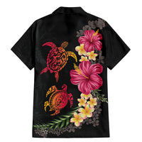 Hawaiian Flower and Tribal Turtle Family Matching Mermaid Dress and Hawaiian Shirt Colorful Style LT03 - Polynesian Pride