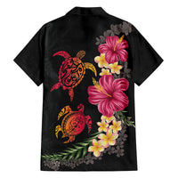 Hawaiian Flower and Tribal Turtle Family Matching Summer Maxi Dress and Hawaiian Shirt Colorful Style LT03 - Polynesian Pride
