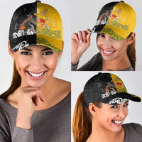 Aotearoa New Zealand And Australia Basketball Classic Cap Maori Tribal Tattoo And Aboriginal Dot Art Heritage LT03 - Polynesian Pride
