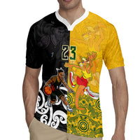 Aotearoa New Zealand And Australia Basketball Custom Rugby Jersey Maori Tribal Tattoo And Aboriginal Dot Art Heritage LT03 - Polynesian Pride
