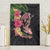 Hawaiian Tropical Plants Turtle and Shark Canvas Wall Art Polynesian Art Tattoo
