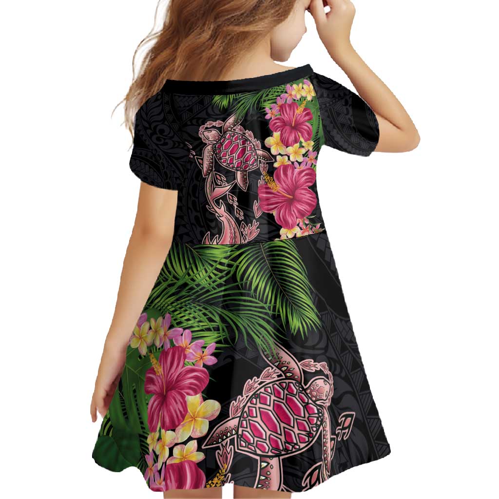 Hawaiian Tropical Plants Turtle and Shark Family Matching Off Shoulder Maxi Dress and Hawaiian Shirt Polynesian Art Tattoo LT03 - Polynesian Pride