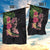 Hawaiian Tropical Plants Turtle and Shark Garden Flag Polynesian Art Tattoo