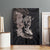 Hawaiian Tropical Plants Turtle and Shark Canvas Wall Art Polynesian Art Tattoo Grayscale Color