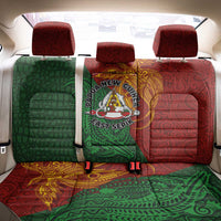 Papua New Guinea East Sepik Province Back Car Seat Cover Tribal Crocodile Birds of Paradise Melanesian Tattoo LT03 - Polynesian Pride