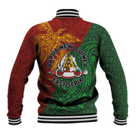 Papua New Guinea East Sepik Province Baseball Jacket Tribal Crocodile Birds of Paradise Melanesian Tattoo LT03 - Polynesian Pride