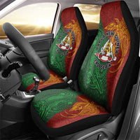 Papua New Guinea East Sepik Province Car Seat Cover Tribal Crocodile Birds of Paradise Melanesian Tattoo LT03 - Polynesian Pride
