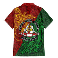 Papua New Guinea East Sepik Province Family Matching Mermaid Dress and Hawaiian Shirt Tribal Crocodile Birds of Paradise Melanesian Tattoo LT03 - Polynesian Pride