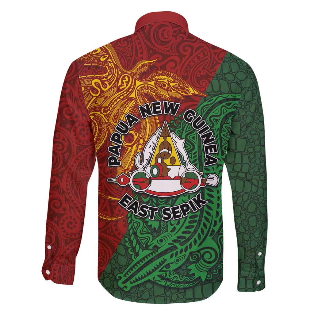 Papua New Guinea East Sepik Province Family Matching Summer Maxi Dress and Hawaiian Shirt Tribal Crocodile Birds of Paradise Melanesian Tattoo LT03 - Polynesian Pride