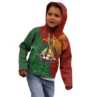 Papua New Guinea East Sepik Province Kid Hoodie Tribal Crocodile Birds of Paradise Melanesian Tattoo LT03 - Polynesian Pride