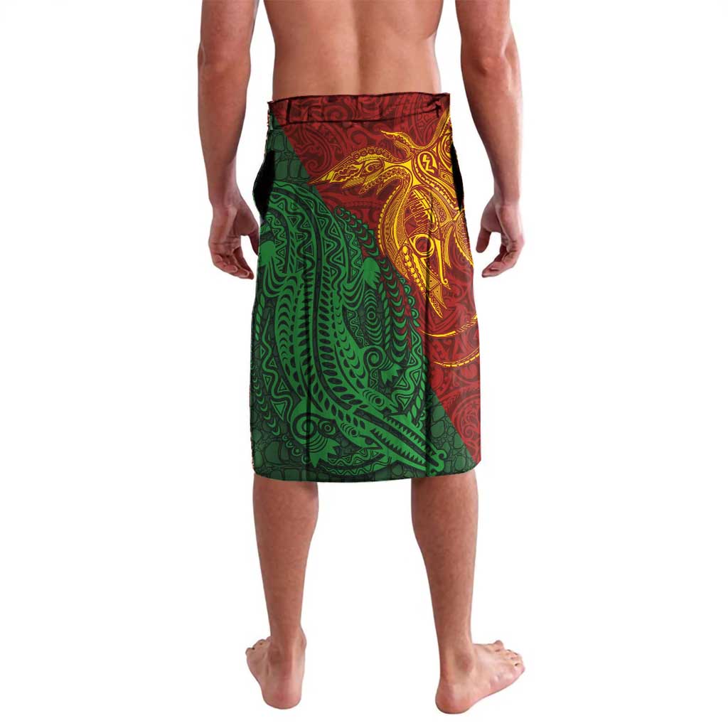 Papua New Guinea East Sepik Province Lavalava Tribal Crocodile Birds of Paradise Melanesian Tattoo LT03 - Polynesian Pride