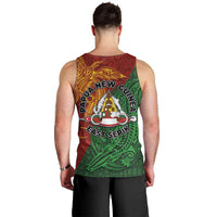 Papua New Guinea East Sepik Province Men Tank Top Tribal Crocodile Birds of Paradise Melanesian Tattoo LT03 - Polynesian Pride