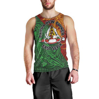 Papua New Guinea East Sepik Province Men Tank Top Tribal Crocodile Birds of Paradise Melanesian Tattoo LT03 - Polynesian Pride