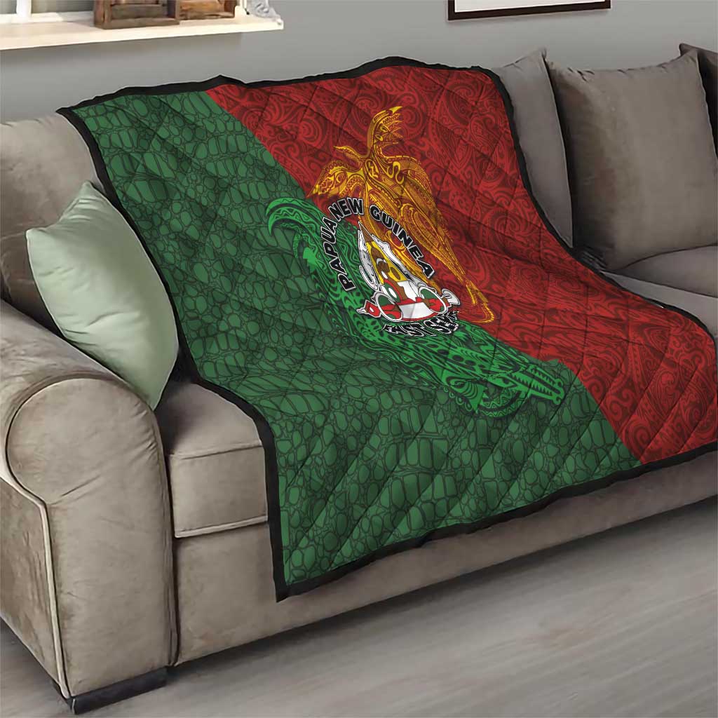 Papua New Guinea East Sepik Province Quilt Tribal Crocodile Birds of Paradise Melanesian Tattoo LT03 - Polynesian Pride