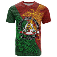 Papua New Guinea East Sepik Province T Shirt Tribal Crocodile Birds of Paradise Melanesian Tattoo LT03 Green - Polynesian Pride