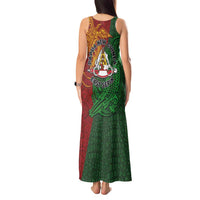 Papua New Guinea East Sepik Province Tank Maxi Dress Tribal Crocodile Birds of Paradise Melanesian Tattoo LT03 - Polynesian Pride