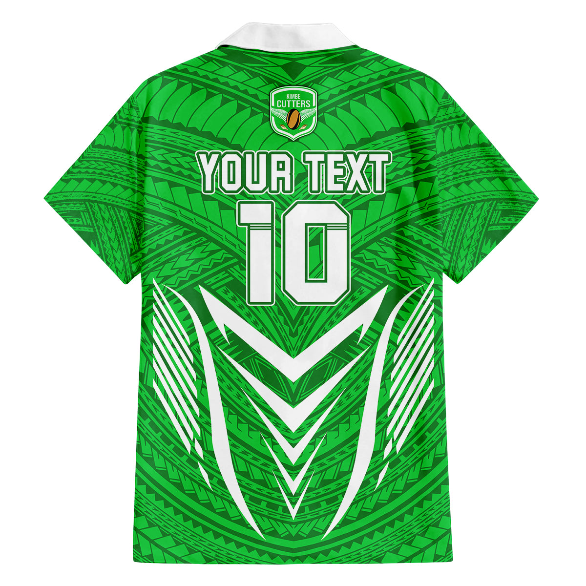 Custom Kimbe Cutters Rugby Family Matching Tank Maxi Dress and Hawaiian Shirt Papua New Guinea Polynesian Tattoo Green Version LT03 - Polynesian Pride
