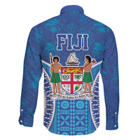 Fiji Day Family Matching Off Shoulder Short Dress and Hawaiian Shirt Fijian Masi Tribal Hibiscus Tattoo and Tapa Pattern LT03 - Polynesian Pride