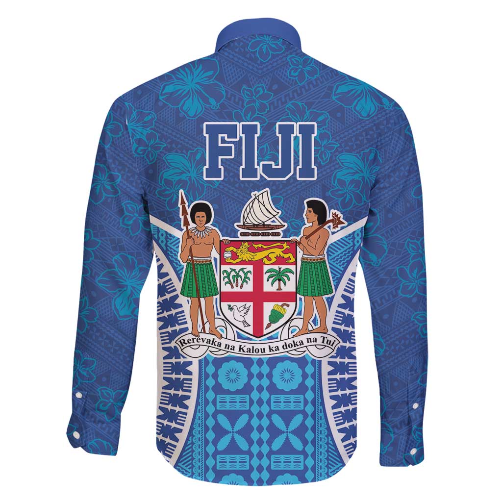 Fiji Day Family Matching Tank Maxi Dress and Hawaiian Shirt Fijian Masi Tribal Hibiscus Tattoo and Tapa Pattern LT03 - Polynesian Pride
