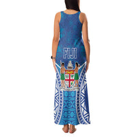 Fiji Day Family Matching Tank Maxi Dress and Hawaiian Shirt Fijian Masi Tribal Hibiscus Tattoo and Tapa Pattern LT03 - Polynesian Pride