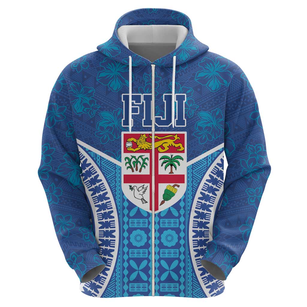 Fiji Day Hoodie Fijian Masi Tribal Hibiscus Tattoo and Tapa Pattern LT03 - Polynesian Pride