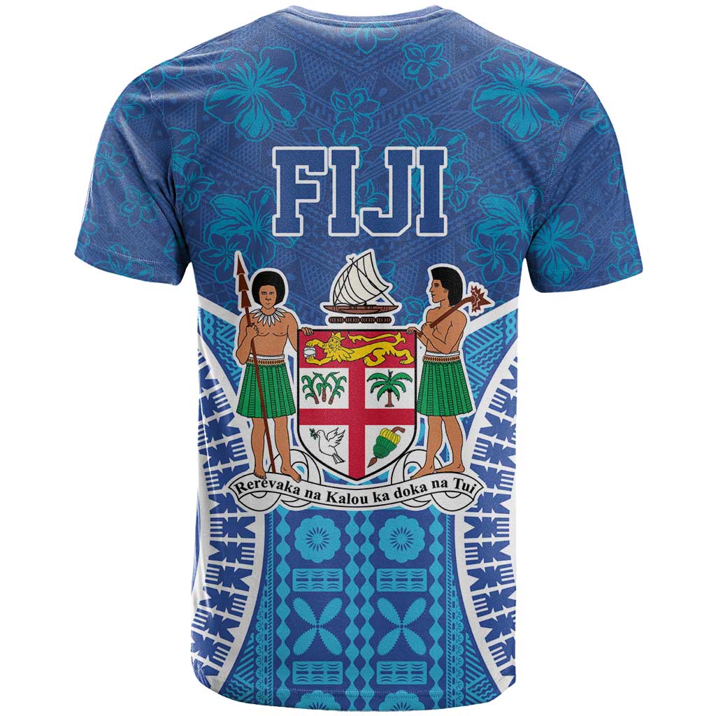 Fiji Day T Shirt Fijian Masi Tribal Hibiscus Tattoo and Tapa Pattern