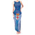 Fiji Day Tank Maxi Dress Fijian Masi Tribal Hibiscus Tattoo and Tapa Pattern