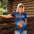Polynesian Scuba Diving Women Polo Shirt Honu with Hibiscus and Plumeria Flower and Tapa Tribal Pattern