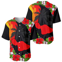 Hawaii Maui Island Baseball Jersey Maui Map With Tropical Forest Sunset Vibe LT03 - Polynesian Pride