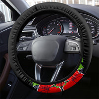 Hawaii Maui Island Steering Wheel Cover Maui Map With Tropical Forest Sunset Vibe LT03 - Polynesian Pride