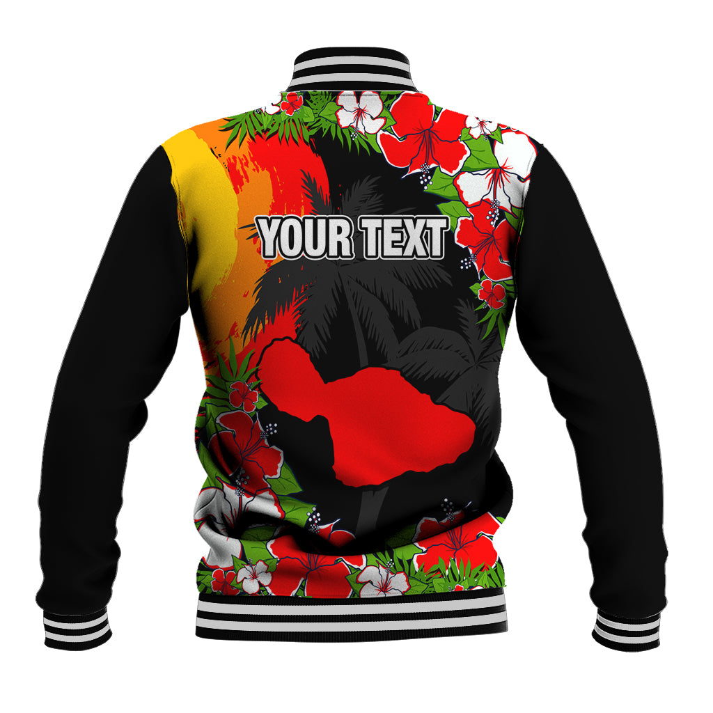 Custom Hawaii Maui Island Baseball Jacket Maui Map With Tropical Forest Sunset Vibe LT03 - Polynesian Pride