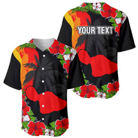 Custom Hawaii Maui Island Baseball Jersey Maui Map With Tropical Forest Sunset Vibe LT03 - Polynesian Pride