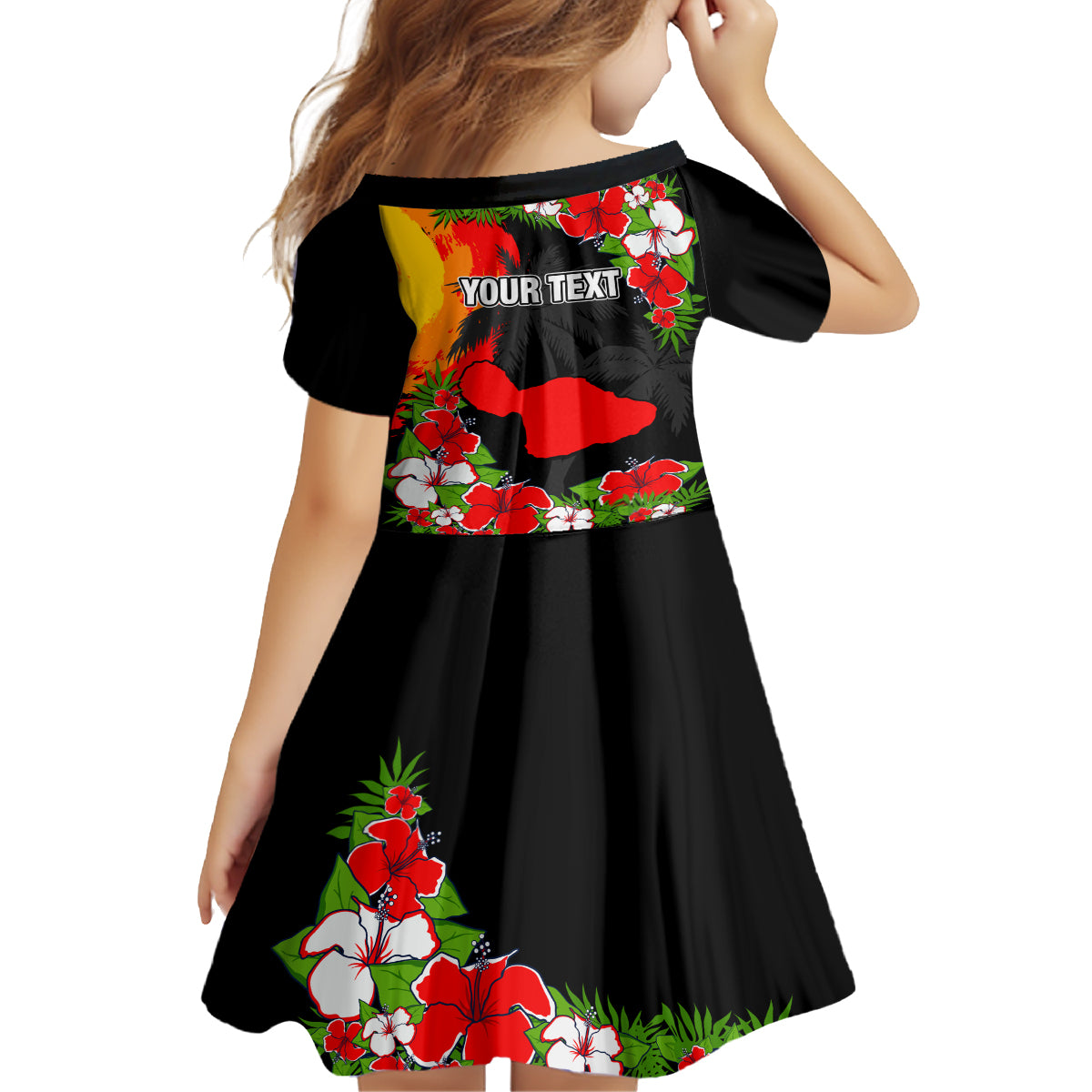 Custom Hawaii Maui Island Family Matching Puletasi Dress and Hawaiian Shirt Maui Map With Tropical Forest Sunset Vibe LT03 - Polynesian Pride