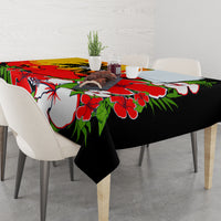 Custom Hawaii Maui Island Tablecloth Maui Map With Tropical Forest Sunset Vibe LT03 - Polynesian Pride