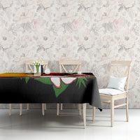 Hawaii Maui Island Tablecloth Maui Map With Tropical Forest Vintage Style LT03 - Polynesian Pride