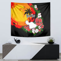 Custom Hawaii Maui Island Tapestry Maui Map With Tropical Forest Vintage Style LT03 - Polynesian Pride