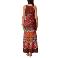 Hawaii KaUla Wena Iiwi Family Matching Tank Maxi Dress and Hawaiian Shirt With Tropical Plants and 'Ohi'a lehua Kakau Art Tattoo LT03 - Polynesian Pride