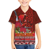 Hawaii KaUla Wena Iiwi Hawaiian Shirt With Tropical Plants and 'Ohi'a lehua Kakau Art Tattoo LT03 - Polynesian Pride