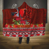Hawaii KaUla Wena Iiwi Hooded Blanket With Tropical Plants and 'Ohi'a lehua Kakau Art Tattoo LT03 - Polynesian Pride