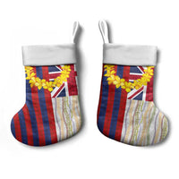 Hawaiian Tropical Plants Lei Christmas Stocking National Flag Style - Polynesian Pride