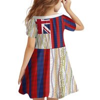 Hawaiian Tropical Plants Lei Family Matching Mermaid Dress and Hawaiian Shirt National Flag Style LT03 - Polynesian Pride