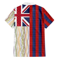 Hawaiian Tropical Plants Lei Family Matching Mermaid Dress and Hawaiian Shirt National Flag Style LT03 - Polynesian Pride