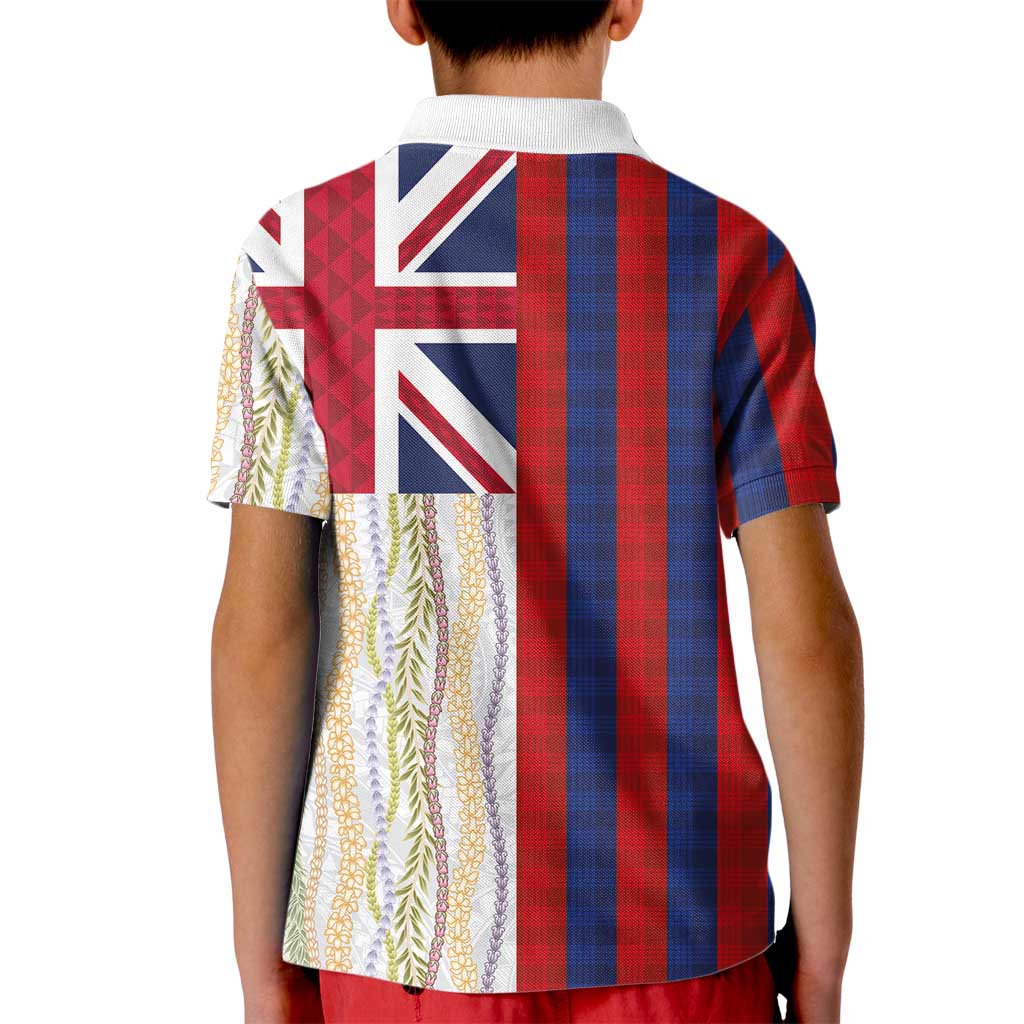 Hawaiian Tropical Plants Lei Kid Polo Shirt National Flag Style LT03 - Polynesian Pride