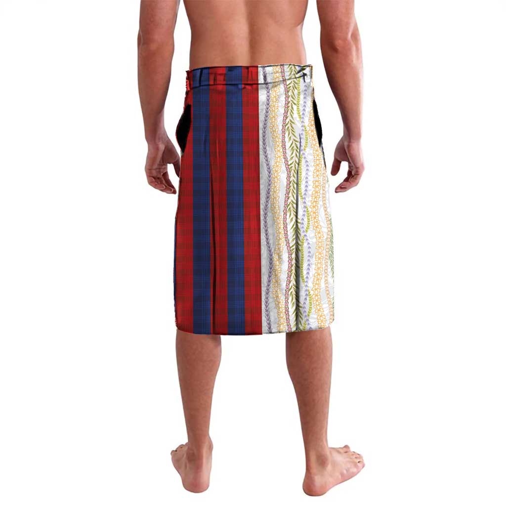 Hawaiian Tropical Plants Lei Lavalava National Flag Style - Polynesian Pride