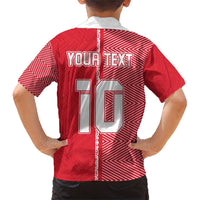 Custom Tahiti Football-Iron Warriors Family Matching Short Sleeve Bodycon Dress and Hawaiian Shirt LT03 - Polynesian Pride
