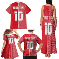 Custom Tahiti Football-Iron Warriors Family Matching Tank Maxi Dress and Hawaiian Shirt LT03 - Polynesian Pride